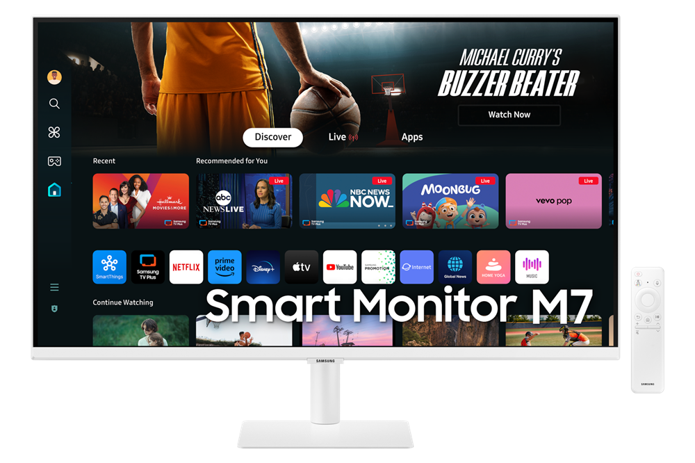 Samsung 32" LS32DM703UUXDU M7 M70D 4K UHD VA HDMI/USB/USB-C/Wi-Fi/Bluetooth smart monitor