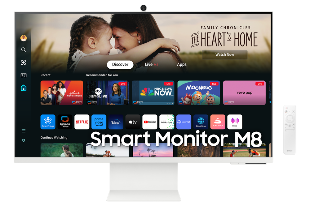 Samsung 32" LS32DM801UUXDU M8 4K UHD VA HDMI/USB/USB-C/Wi-Fi/Bluetooth smart monitor