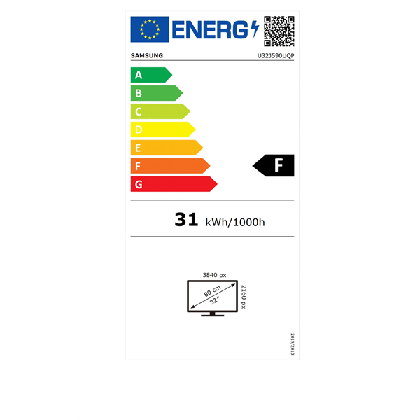 Samsung 32" LU32J590UQPXEN UHD HDMI/DP monitor