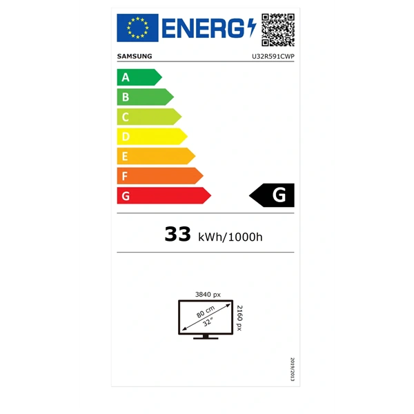 Samsung 32" LU32R591CWPXEN UHD HDMI/DP ívelt kijelzős monitor