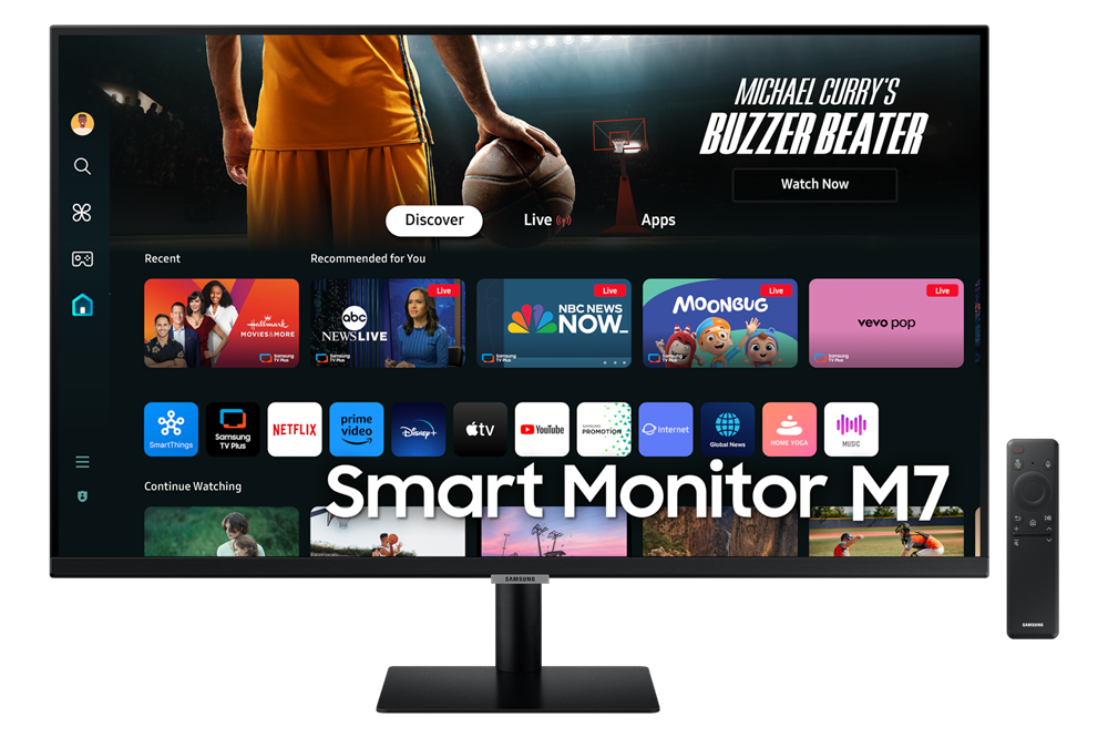 Samsung 32" M7 LS32DM700UPXEN 4K UHD VA HDMI/USB fekete smart monitor