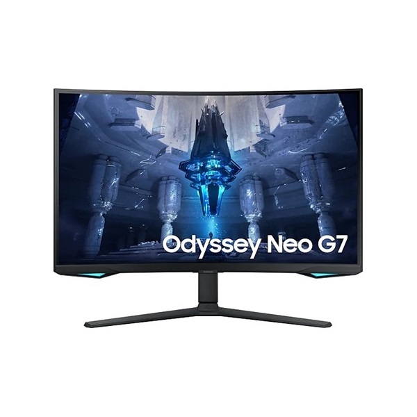 Samsung 32" Odyssey Neo G7 Quantum Dot UHD VA 165Hz DP/HDMI/USB fekete ívelt miniLED gamer monitor