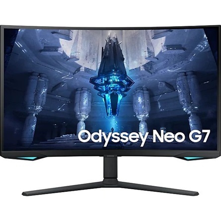 Samsung 32" Odyssey Neo G7 Quantum Dot UHD VA 165Hz DP/HDMI/USB fekete ívelt miniLED gamer monitor