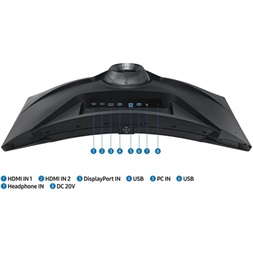 Samsung 32" Odyssey Neo G7 Quantum Dot UHD VA 165Hz DP/HDMI/USB fekete ívelt miniLED gamer monitor