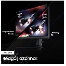 Samsung 32" S32AG500PU WQHD IPS 165Hz HDMI/DP HDR10 monitor