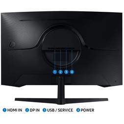 Samsung 32" S32AG550EU QHD VA 165Hz HDMI/DP fekete ívelt gamer monitor