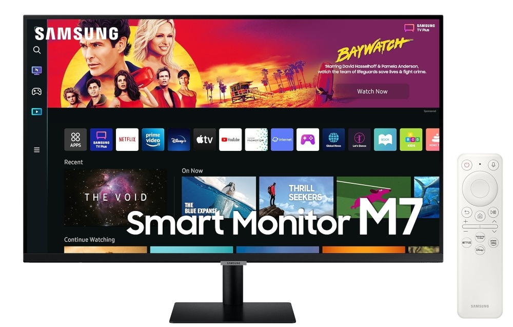 Samsung 32" M7 S32BM700UU 4K UHD VA HDMI/USB/Bluetooth/WiFi fekete smart monitor távirányítóval
