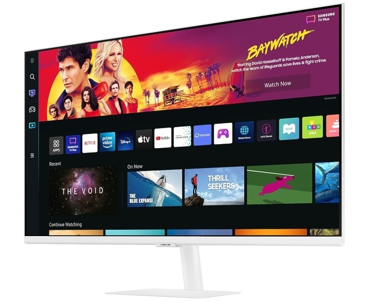 Samsung 32" M7 S32BM701UU 4K UHD VA HDMI/USB/Bluetooth/WiFi fehér smart monitor távirányítóval