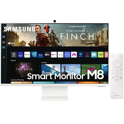 Samsung 32" M8 S32BM801UU 4K UHD VA USB/Bluetooth/WiFi fehér SMART monitor távirányítóval