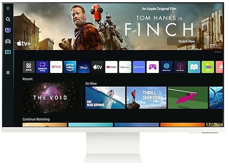Samsung 32" M8 S32BM801UU 4K UHD VA USB/Bluetooth/WiFi fehér SMART monitor távirányítóval