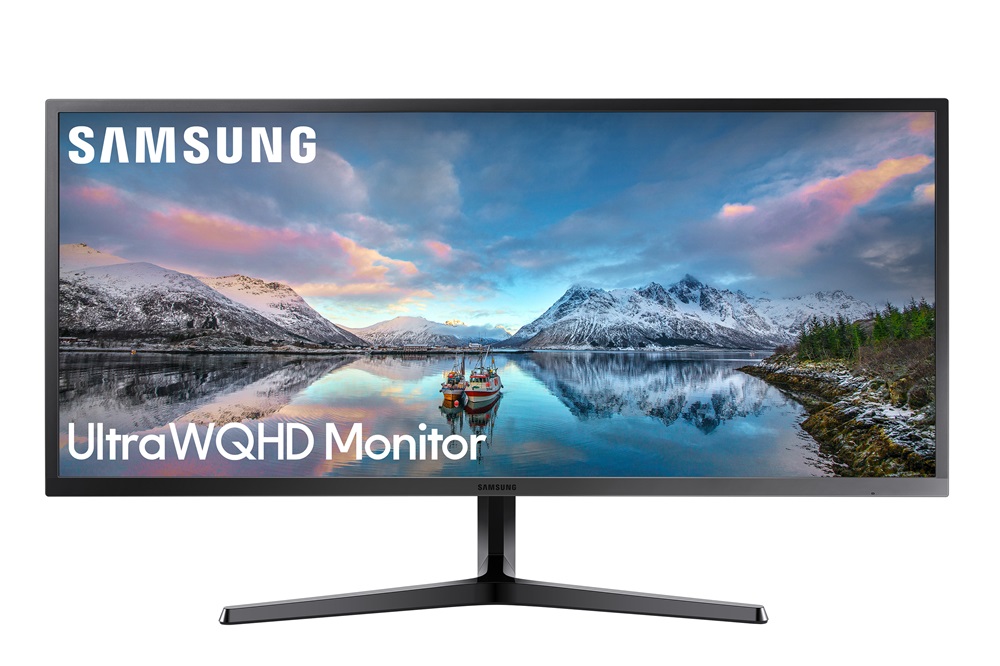 Samsung 34,1" S34J550WQR UWQHD VA HDMI/DP kékes-sötétszürke monitor