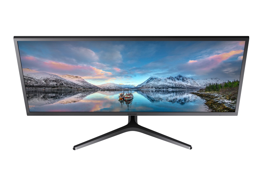 Samsung 34,1" S34J550WQR UWQHD VA HDMI/DP kékes-sötétszürke monitor