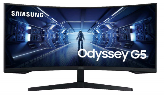 Samsung 34" C34G55TWWR UWQHD VA 165Hz HDMI/DP fekete ívelt gamer monitor