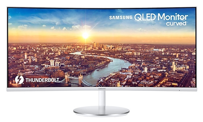 Samsung 34" C34J791WTR UWQHD VA 100Hz HDMI/DP/USB/Thunderbolt szürke ívelt gamer monitor