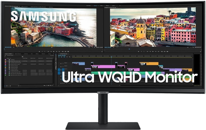 Samsung 34" S34A650UXU UWQHD VA 100Hz DP/HDMI ívelt kijelzős monitor