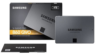 Samsung 4000GB SATA3 2,5" 860 QVO (MZ-76Q4T0BW) SSD