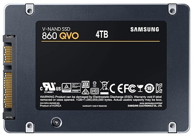 Samsung 4000GB SATA3 2,5" 860 QVO (MZ-76Q4T0BW) SSD