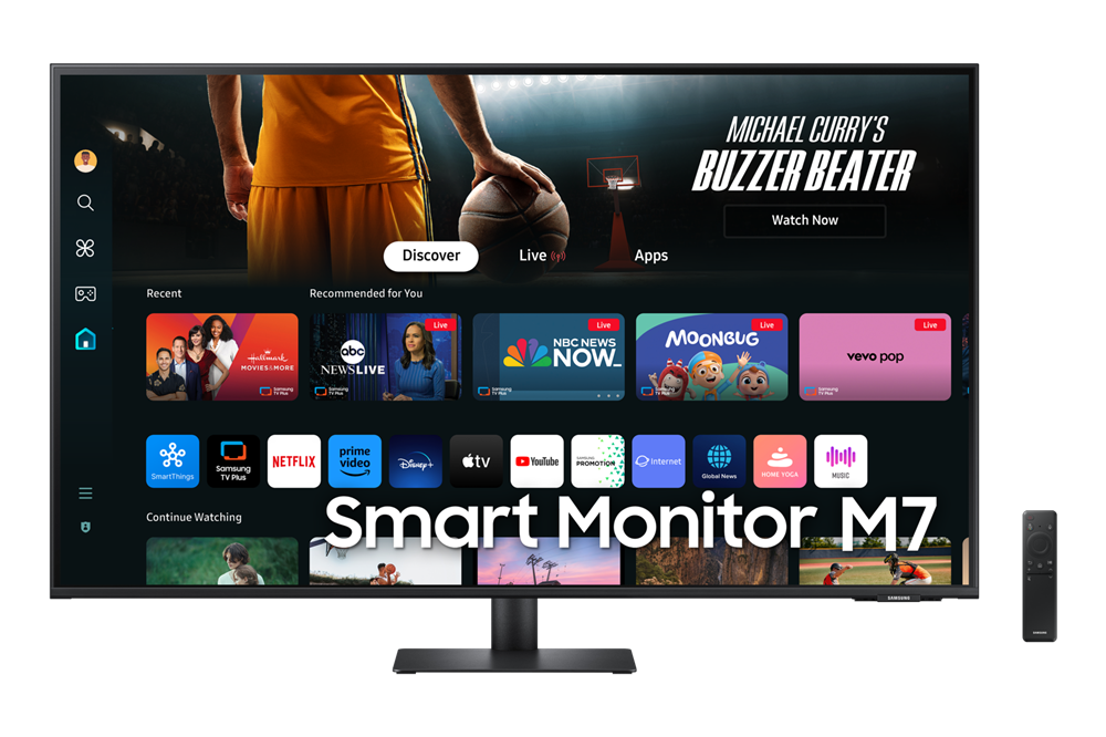 Samsung 43" LS43DM702UUXDU M7 M70D 4K UHD VA HDMI/USB/USB-C/Wi-Fi/Bluetooth smart monitor