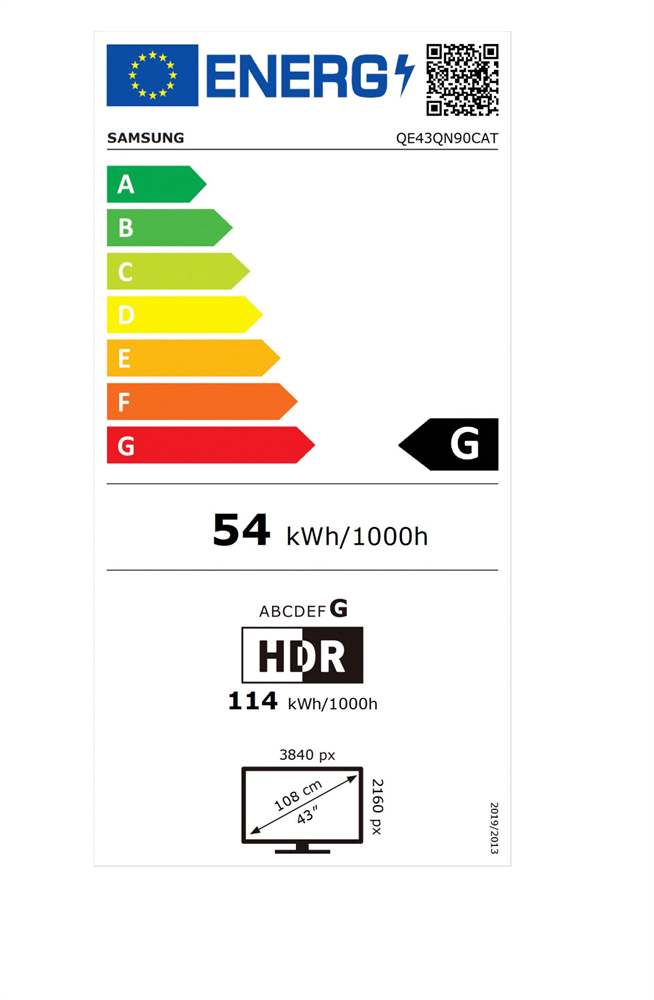 Samsung 43" QE43QN90CATXXH 4K UHD Smart Neo QLED Mini LED TV