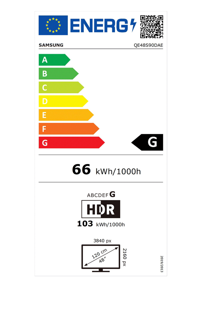 Samsung 48" QE48S90DAEXXH 4K UHD Smart OLED TV (Újracsomagolt)