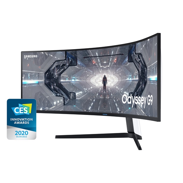 Samsung 49" C49G95TSSR QLED Dual-QHD VA 240Hz HDMI/DP/USB fehér ívelt gamer monitor