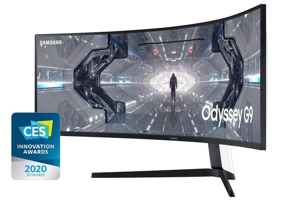 Samsung 49" C49G95TSSR QLED Dual-QHD VA 240Hz HDMI/DP/USB fehér ívelt gamer monitor