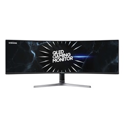 Samsung 49" C49RG90SSR QLED Dual QHD HDMI 2Display port 120Hz ívelt kijelzős kékes sötétszürke gamer monitor