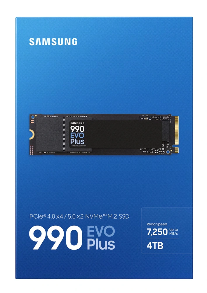 Samsung 4TB M.2 PCIe 4.0 990 EVO Plus (MZ-V9S4T0BW) SSD