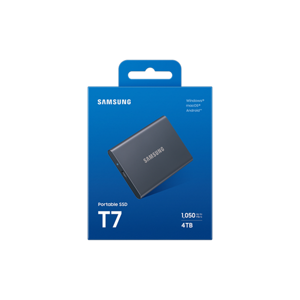 Samsung 4TB T7 USB 3.2 Gen 2 szürke külső SSD