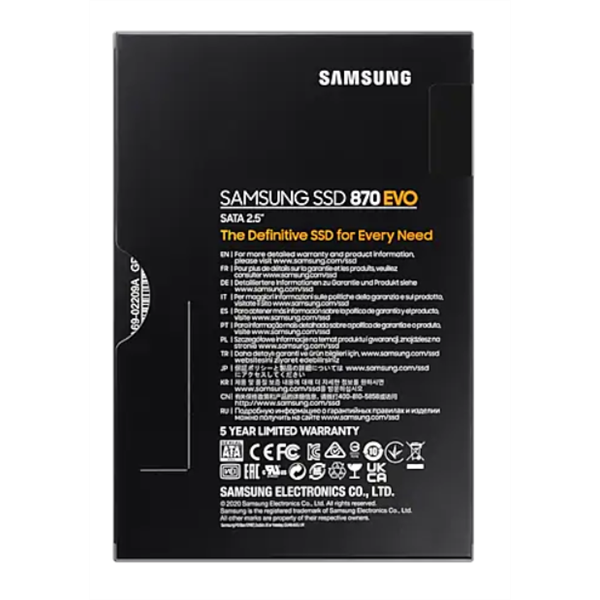 Samsung 500GB SATA3 2,5" 870 EVO (MZ-77E500BW) SSD