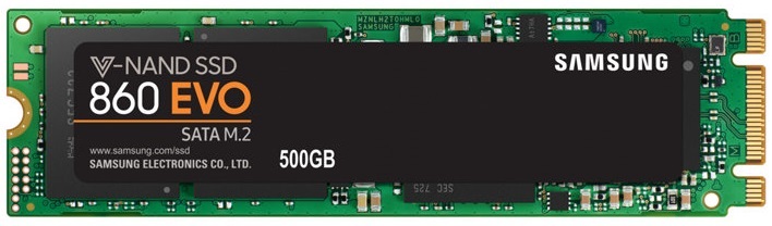 Samsung 500GB SATA3 860 EVO M.2 SATA (MZ-N6E500BW) SSD