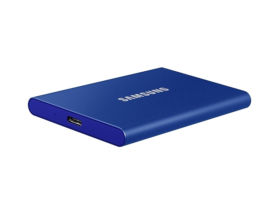 Samsung 500GB USB 3.2 (MU-PC500H/WW) kék T7 külső SSD