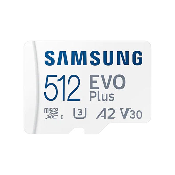 Samsung 512GB SD micro EVO Plus (SDXC Class10) (MB-MC512KA/EU) memóriakártya adapterrel