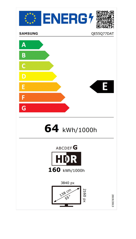 Samsung 55" QE55Q77DATXXH 4K UHD Smart QLED TV