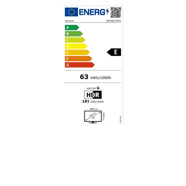 Samsung 55" QE55QN70FAUXXH 4K UHD Smart Neo QLED Mini LED TV