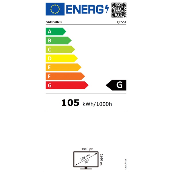 Samsung 55" QE55T Professional Smart Signage QET 4K UHD LFD kijelző
