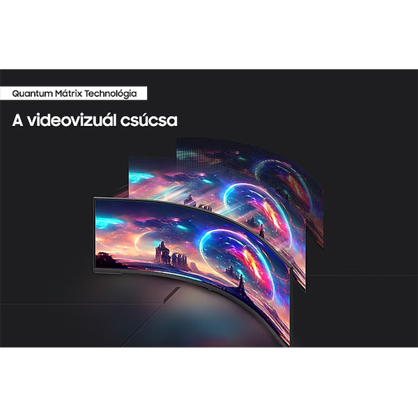 Samsung 57" G95NC 7680x2160 VA 240Hz VA HDMI/DP/USB ívelt gamer monitor