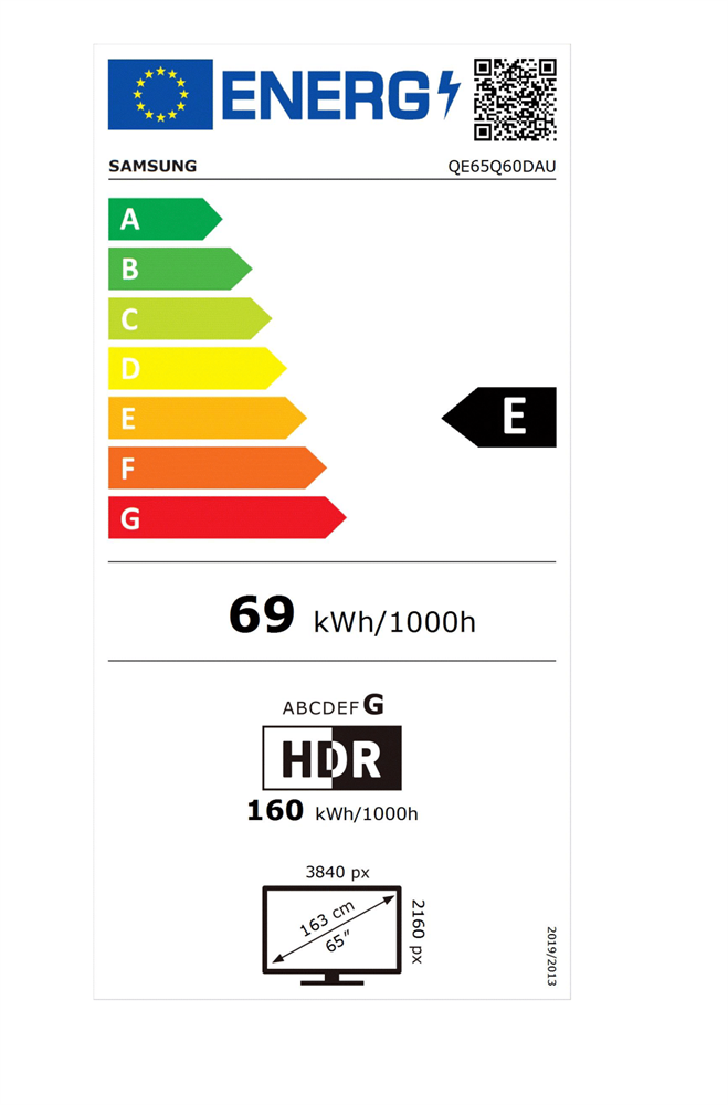 Samsung 65" QE65Q60DAUXXH 4K UHD Smart QLED TV