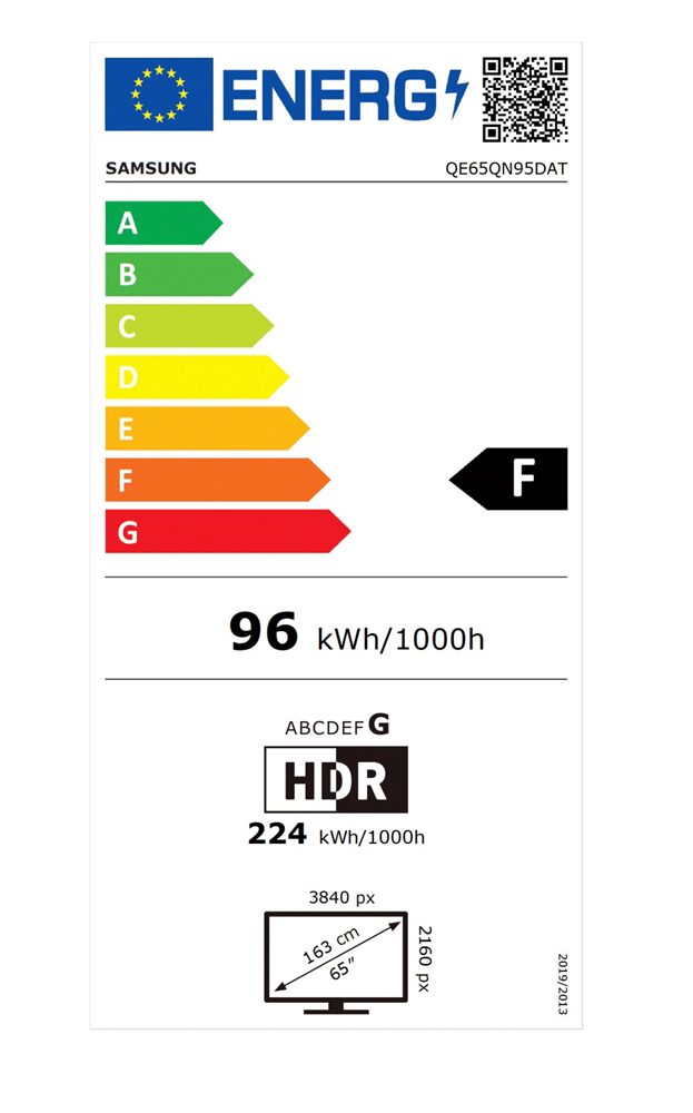 Samsung 65" QE65QN95DATXXH 4K UHD Smart Neo QLED Mini LED TV