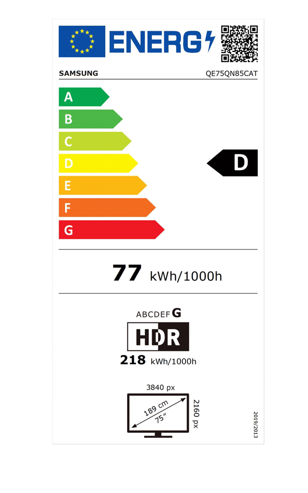 Samsung 75" QE75QN85CATXXH 4K UHD Smart Neo QLED Mini LED TV