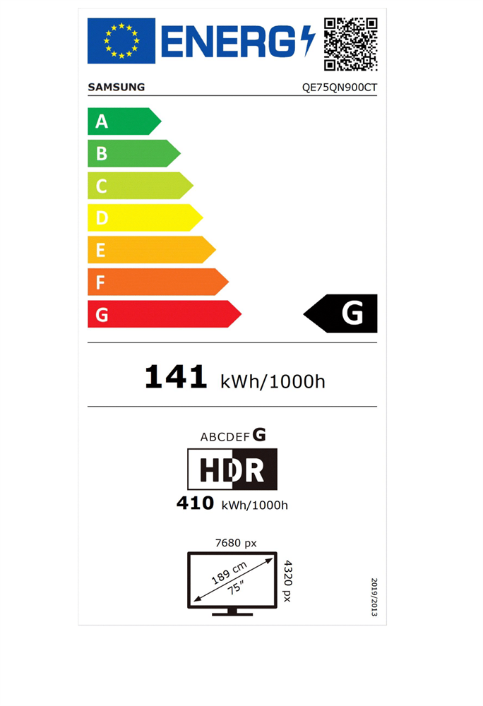 Samsung 75" QE75QN900CTXXH 8K UHD Smart Neo QLED Mini LED TV