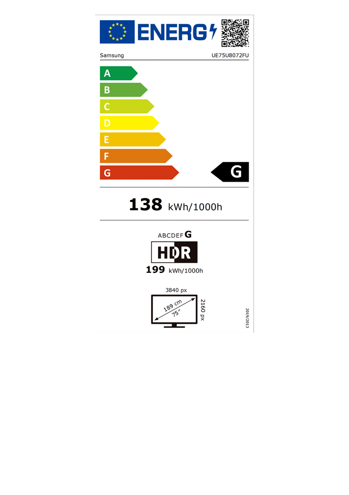 Samsung 75" UE75U8072FUXXH 4K UHD Smart LED TV (Újszerű)