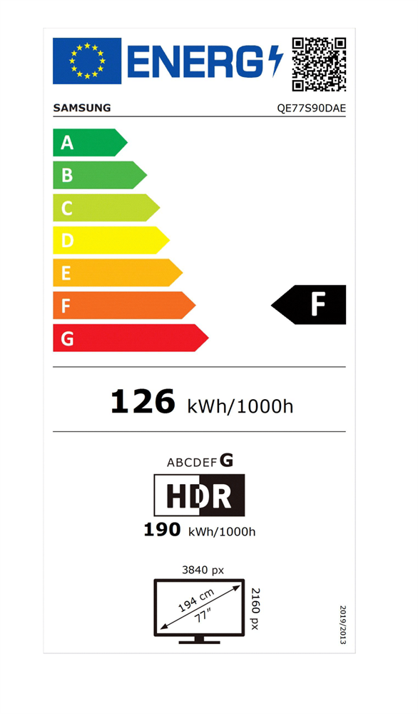 Samsung 77" QE77S90DAEXXH 4K UHD Smart OLED TV