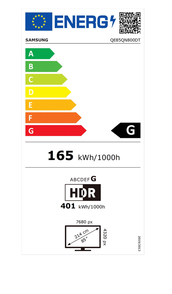 Samsung 85" QE85QN800DTXXH 8K UHD Smart Neo QLED Mini LED TV
