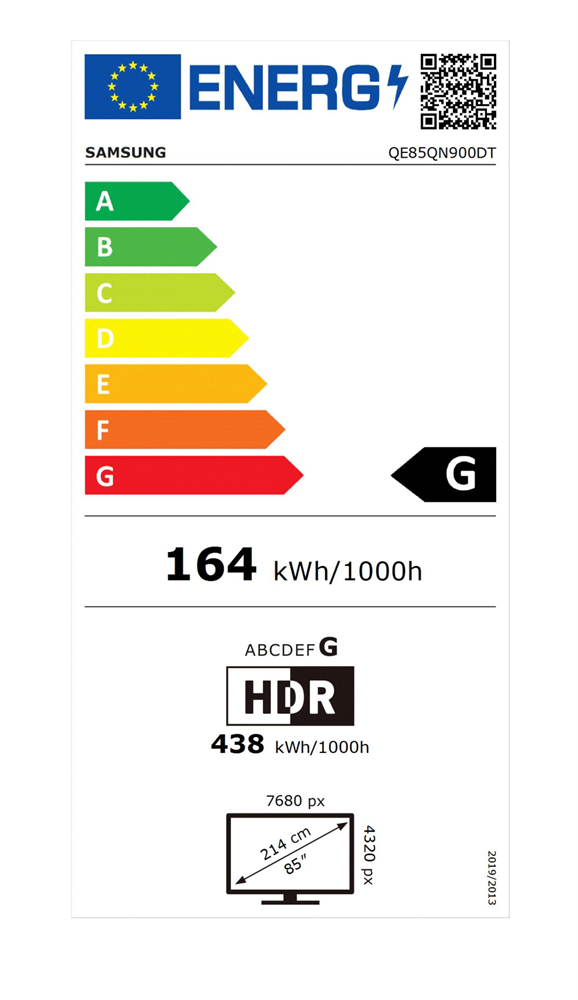 Samsung 85" QE85QN900DTXXH 8K UHD Smart Neo QLED Mini LED TV