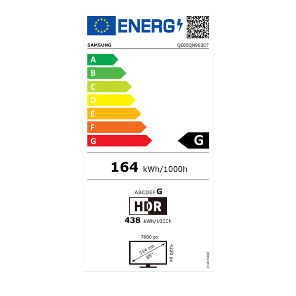 Samsung 85" QE85QN900DTXXH 8K UHD Smart Neo QLED Mini LED TV (Újracsomagolt)