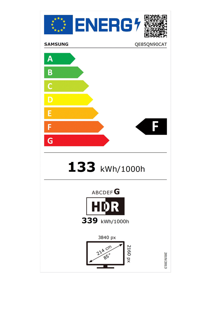 Samsung 85" QE85QN90CATXXH 4K UHD Smart Neo QLED Mini LED TV