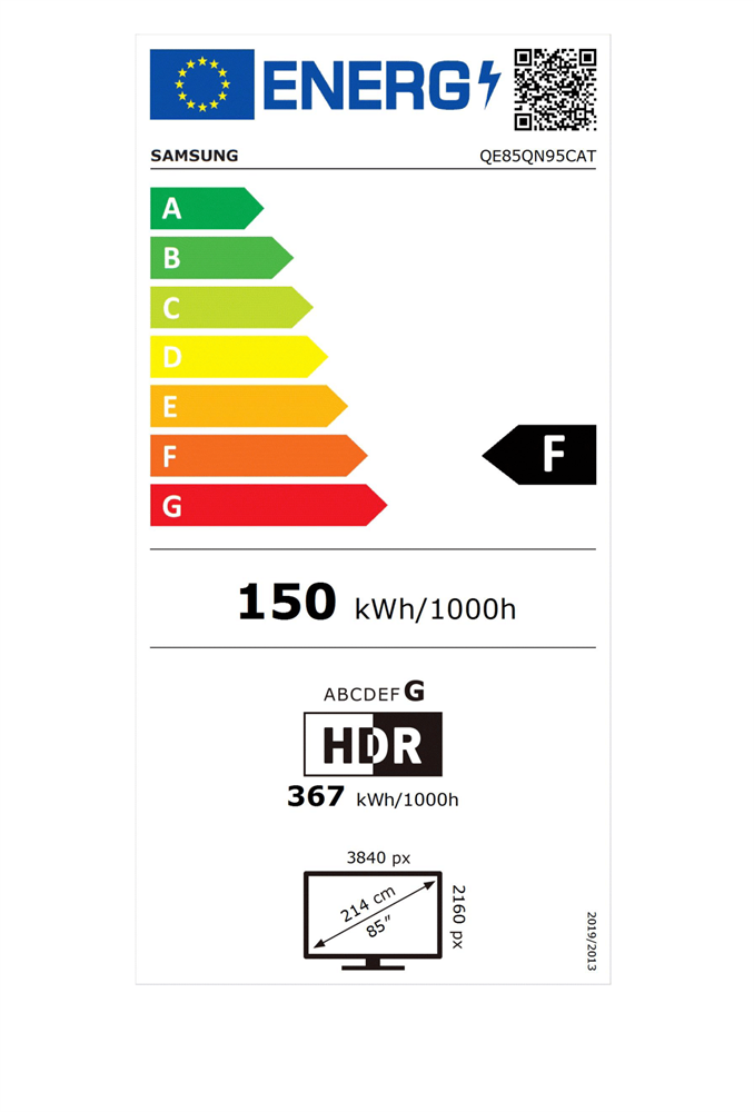 Samsung 85" QE85QN95CATXXH 4K UHD Smart Neo QLED Mini LED TV