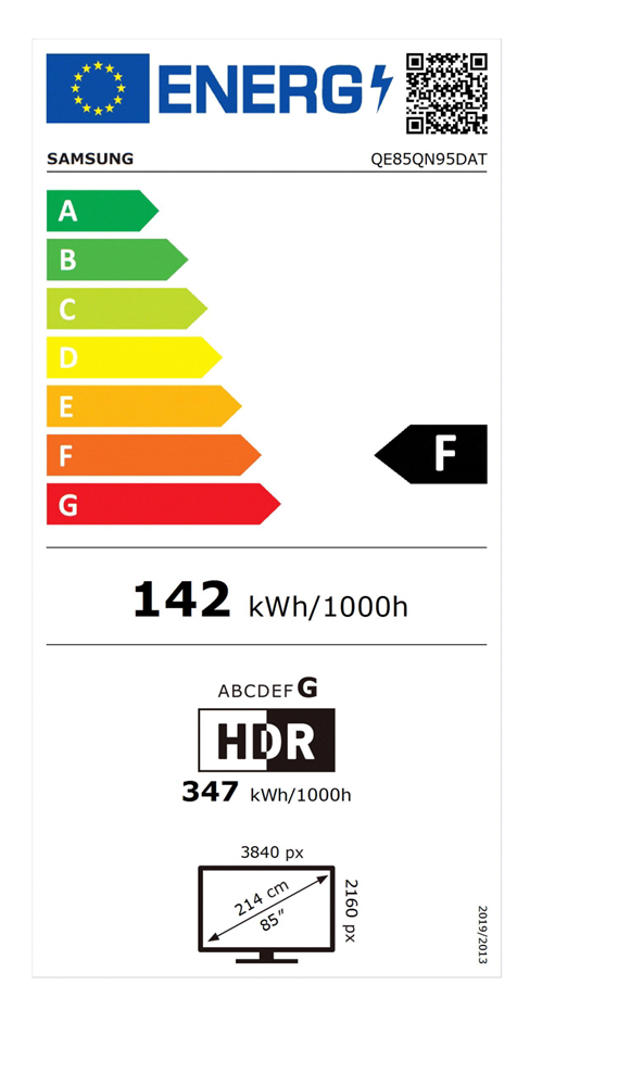 Samsung 85" QE85QN95DATXXH 4K UHD Smart Neo QLED Mini LED TV