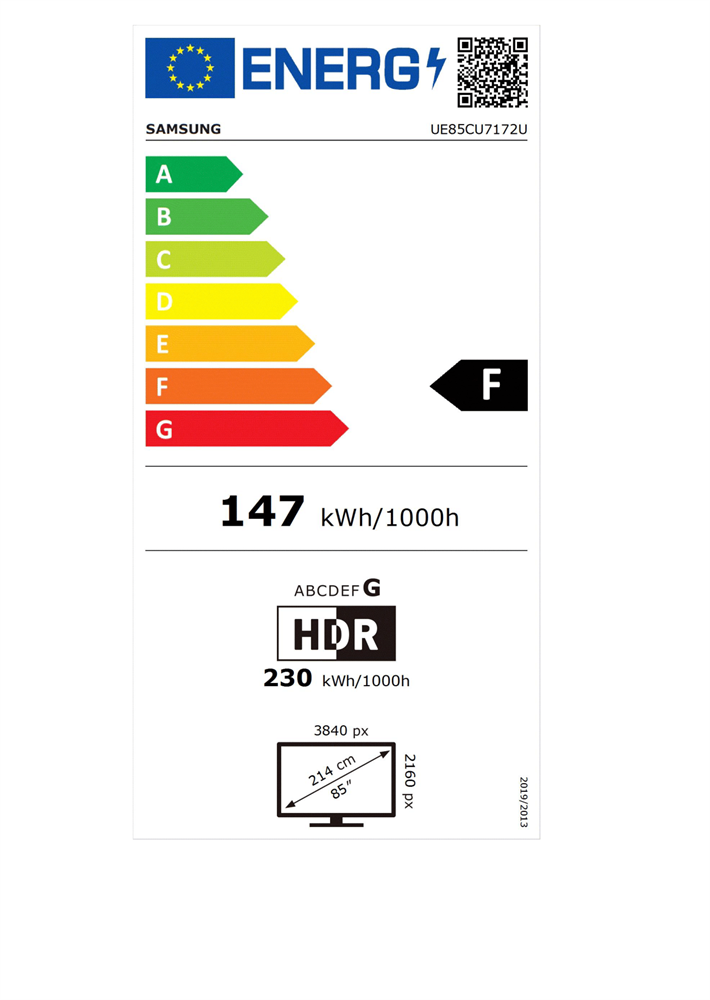 Samsung 85" UE85CU7172UXXH 4K UHD Smart LED TV